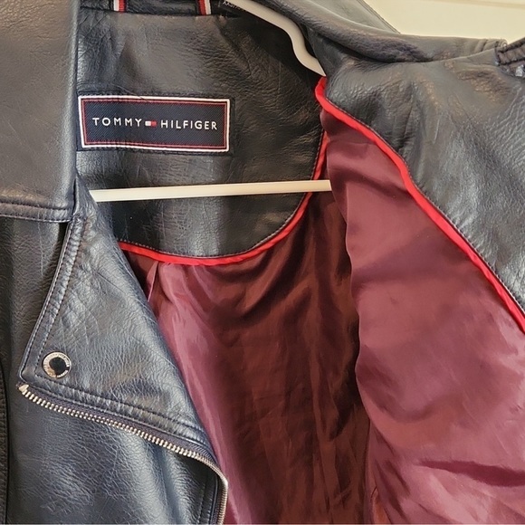 LIKE NEW TOMMY HILFIGER MOTO JACKET💗💗💗 - Picture 4 of 6